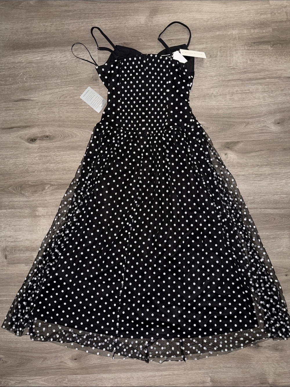 🇺🇸Firm Price🇺🇸Moon River Polka Dot midi dress - Picture 6 of 10